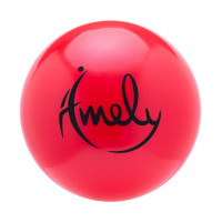 Мяч для художественной гимнастики d15 см Amely AGB-301 красный
