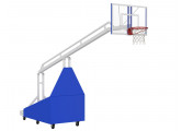 Стойка баскетбольная мобильная складная игровая Glav 01.117-1600 вынос 160 см