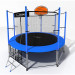 Батут i-Jump Classic Basket 16FT 488 см с нижней сетью и лестницей синий 75_75