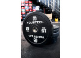 Диск EVO BUMPER PLATE 15кг YouSteel черный