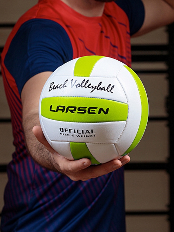 Мяч волейбольный пляжный Larsen Beach Volleyball Green р.5 600_800