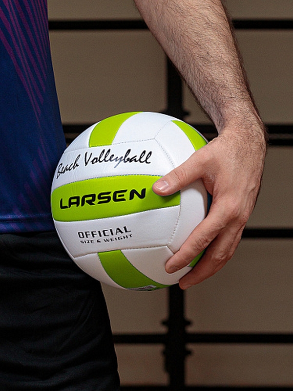 Мяч волейбольный пляжный Larsen Beach Volleyball Green р.5 600_800