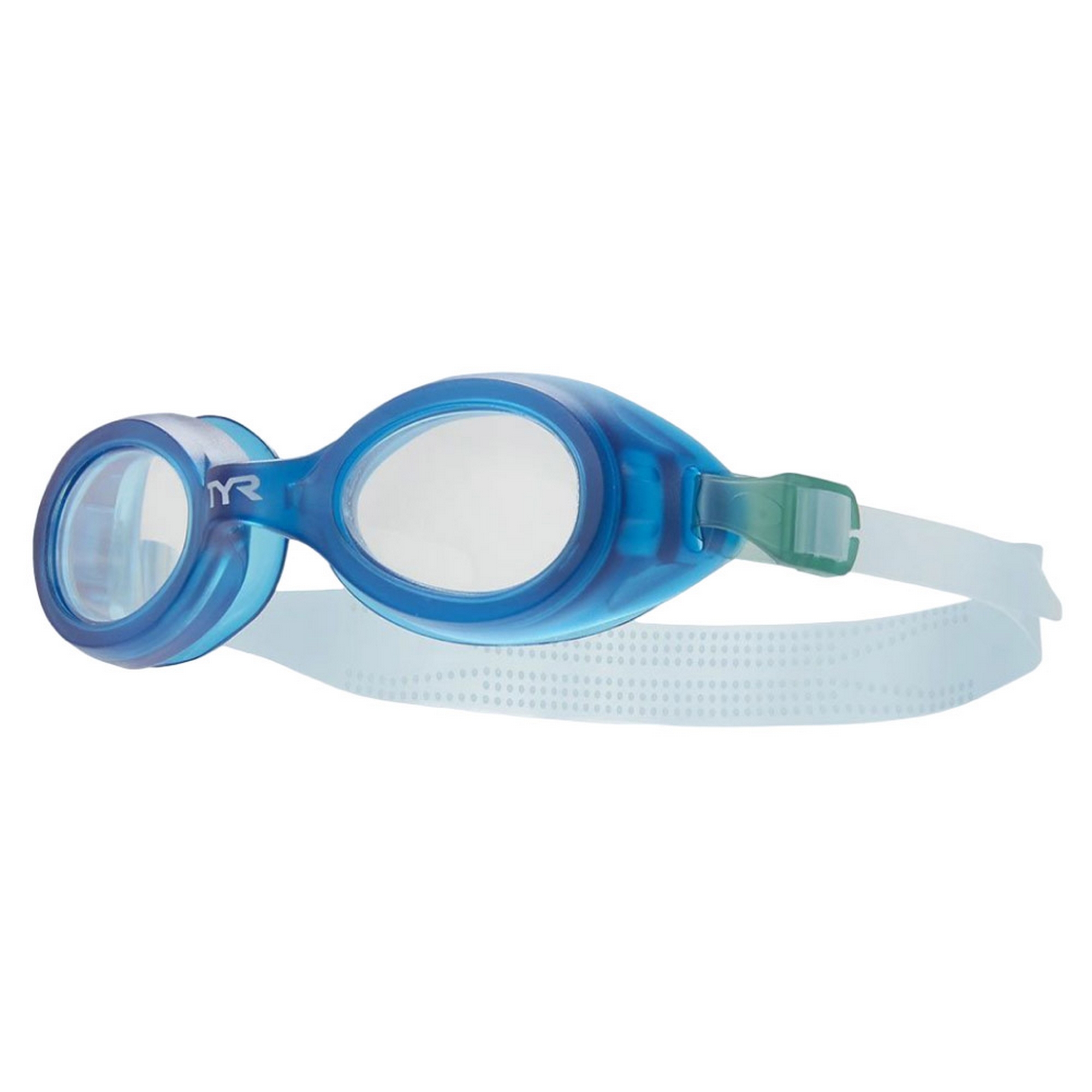 Очки для плавания детские TYR Aqua Blaze LGKTKSTP-105 синяя оправа 2000_2000