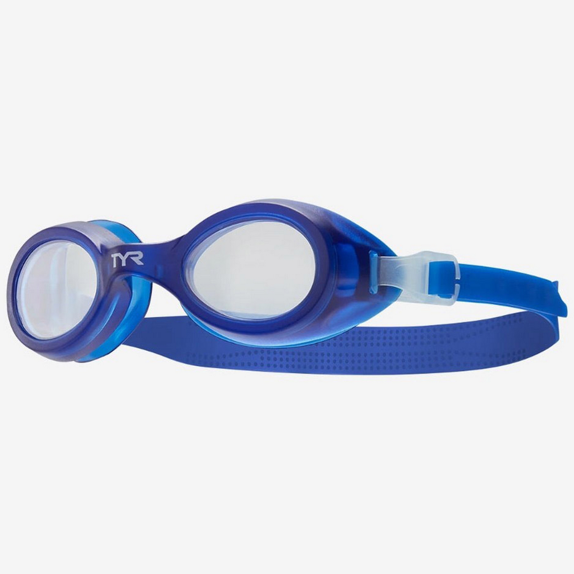 Очки для плавания детские TYR Aqua Blaze LGKTKSTP-191 синяя оправа 2000_2000