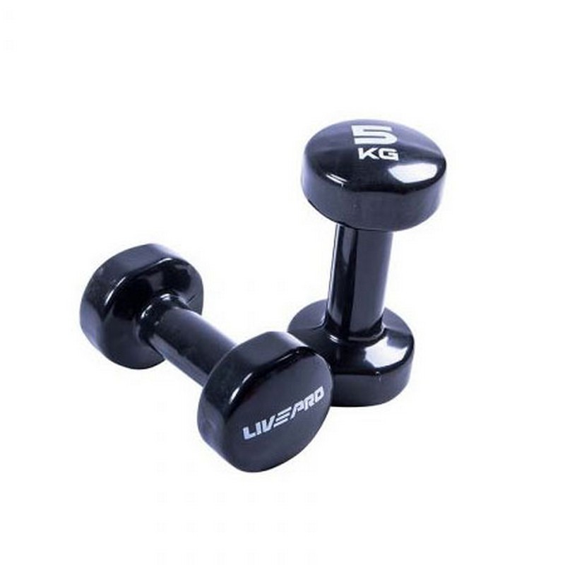 Гантели для аэробики 5 кг Live Pro Colored Studio Dumbbell LP8076-5\ 800_800