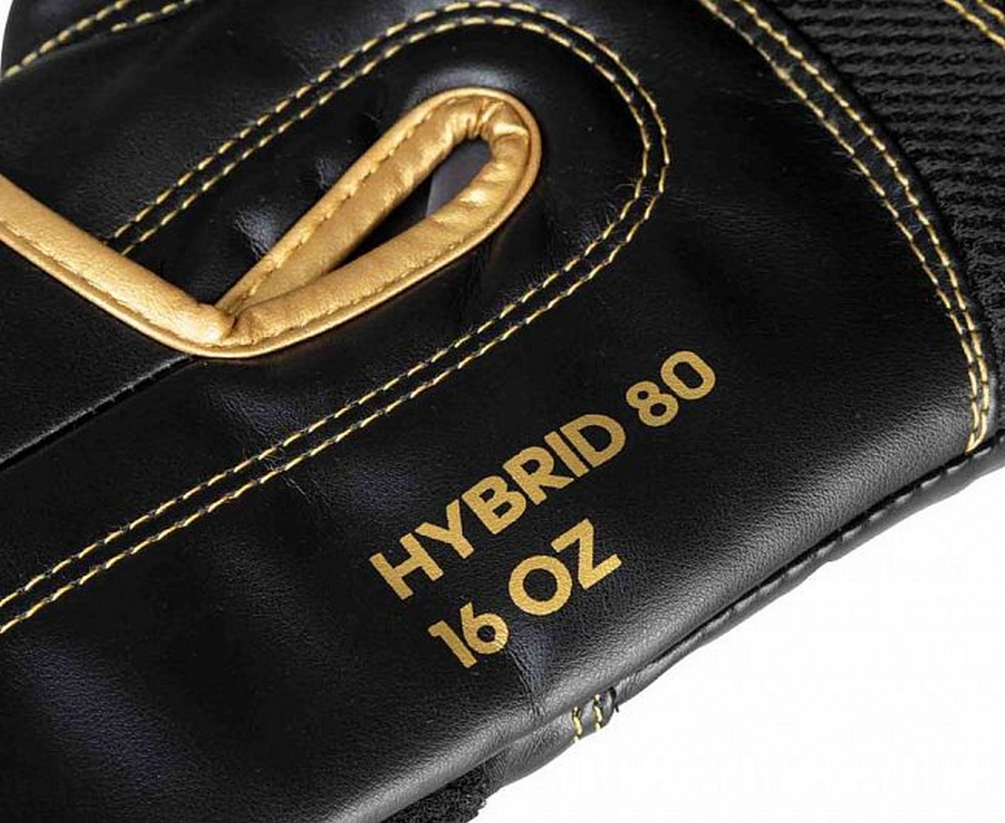 Перчатки боксерские Adidas Hybrid 80 adiH80 черно-золотой 2000_1637