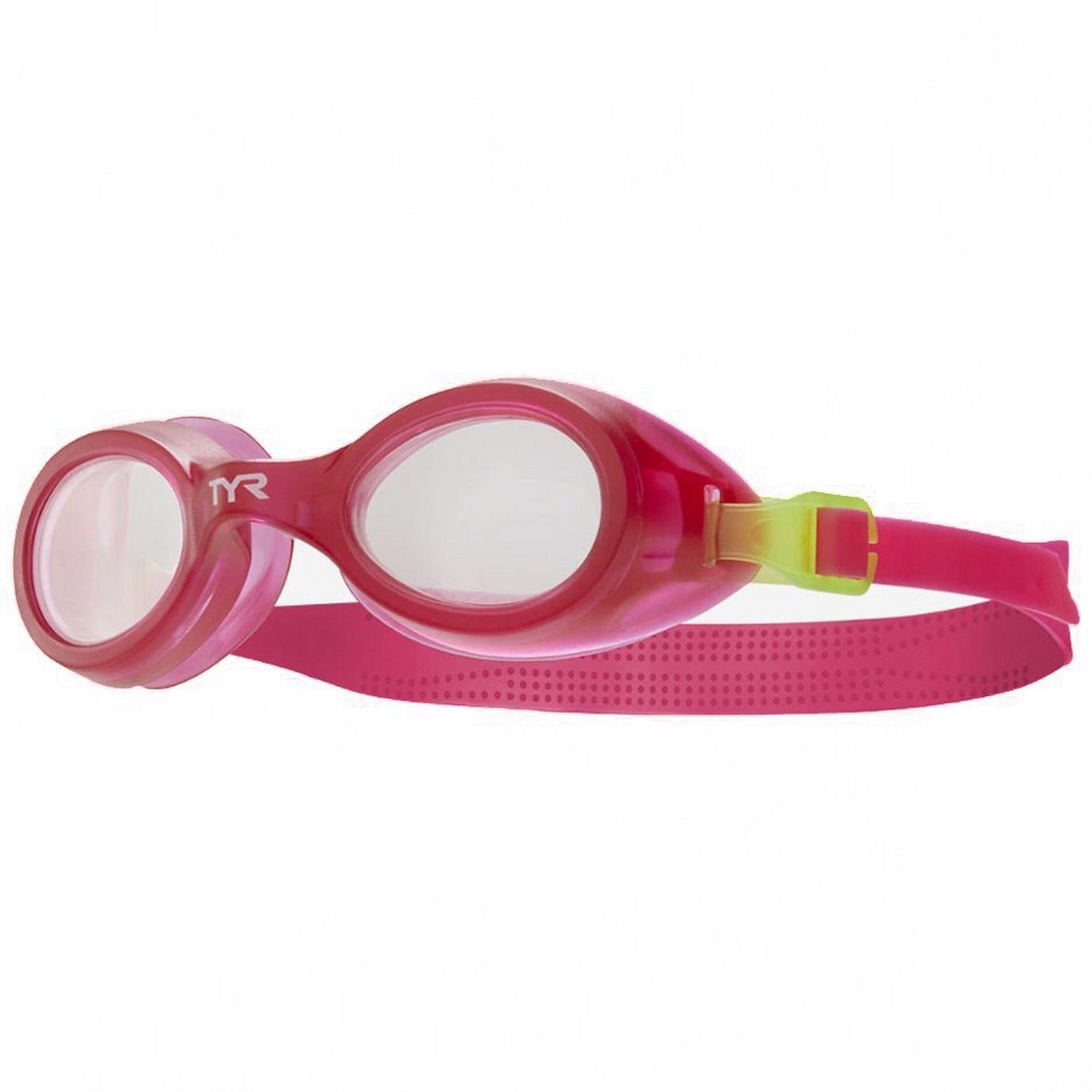 Очки для плавания детские TYR Aqua Blaze LGKTKSTP-581 розовая оправа 2000_2000