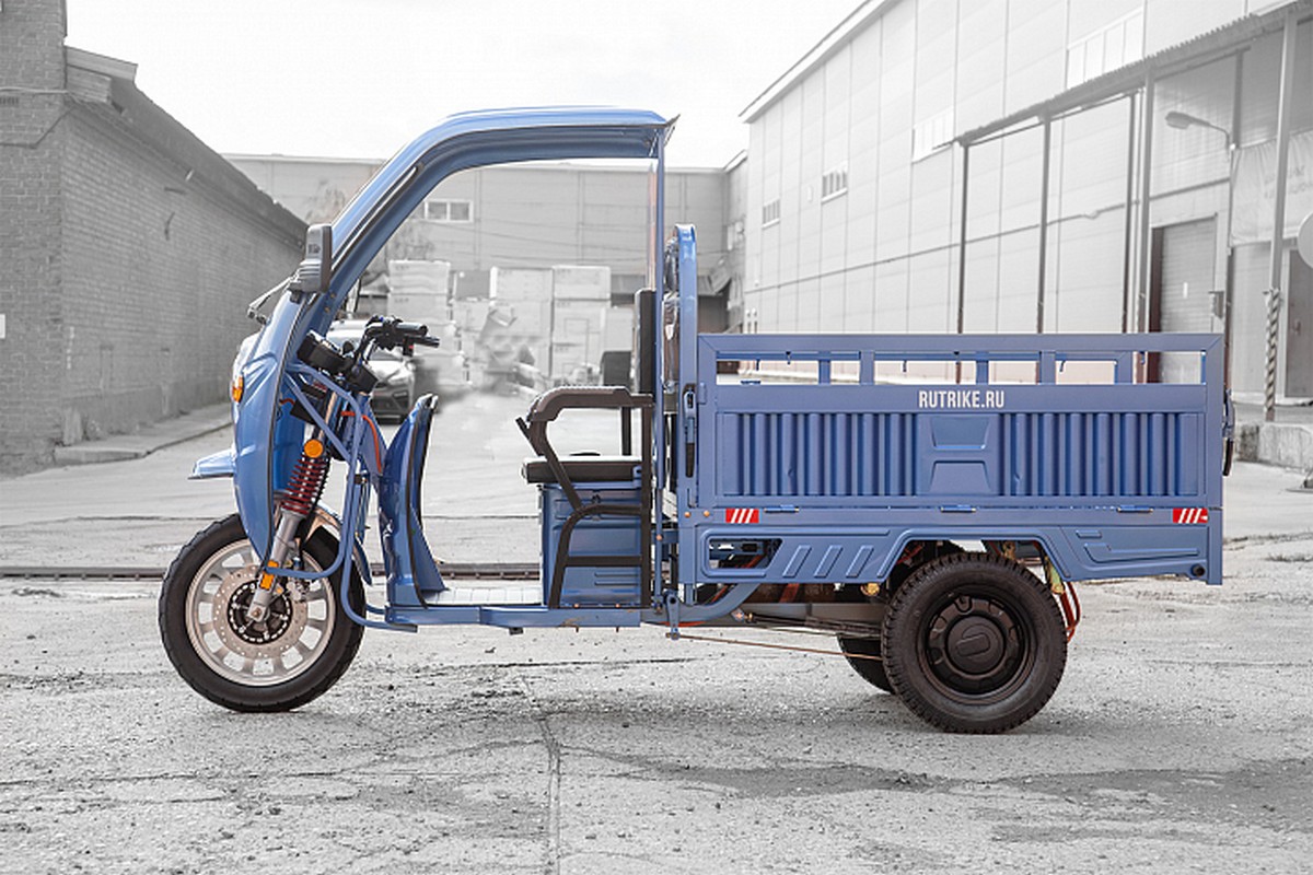 Грузовой электротрицикл RuTrike Гермес Pro 1500 72V1500W 024457-2753 темно-синий матовый 1200_800