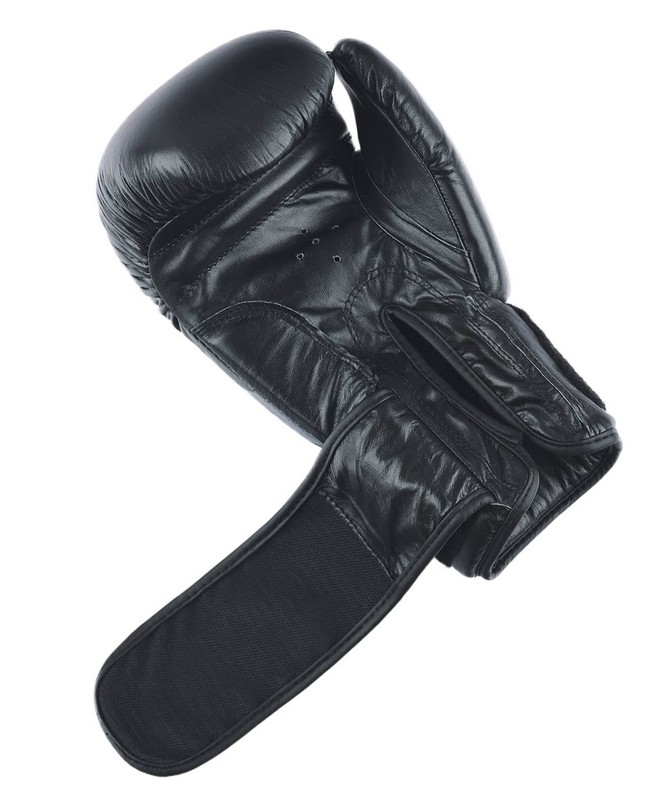 Перчатки боксерские 12 oz Insane ARES, кожа, черный 665_800