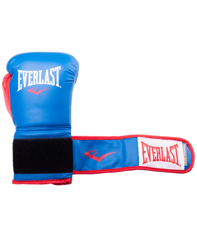 Перчатки боксерские Everlast Powerlock P00000728, 16oz, синий/красный 665_800